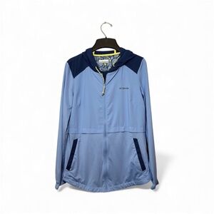 Columbia Full Zip Sport Jacket Blue Size Small Petite